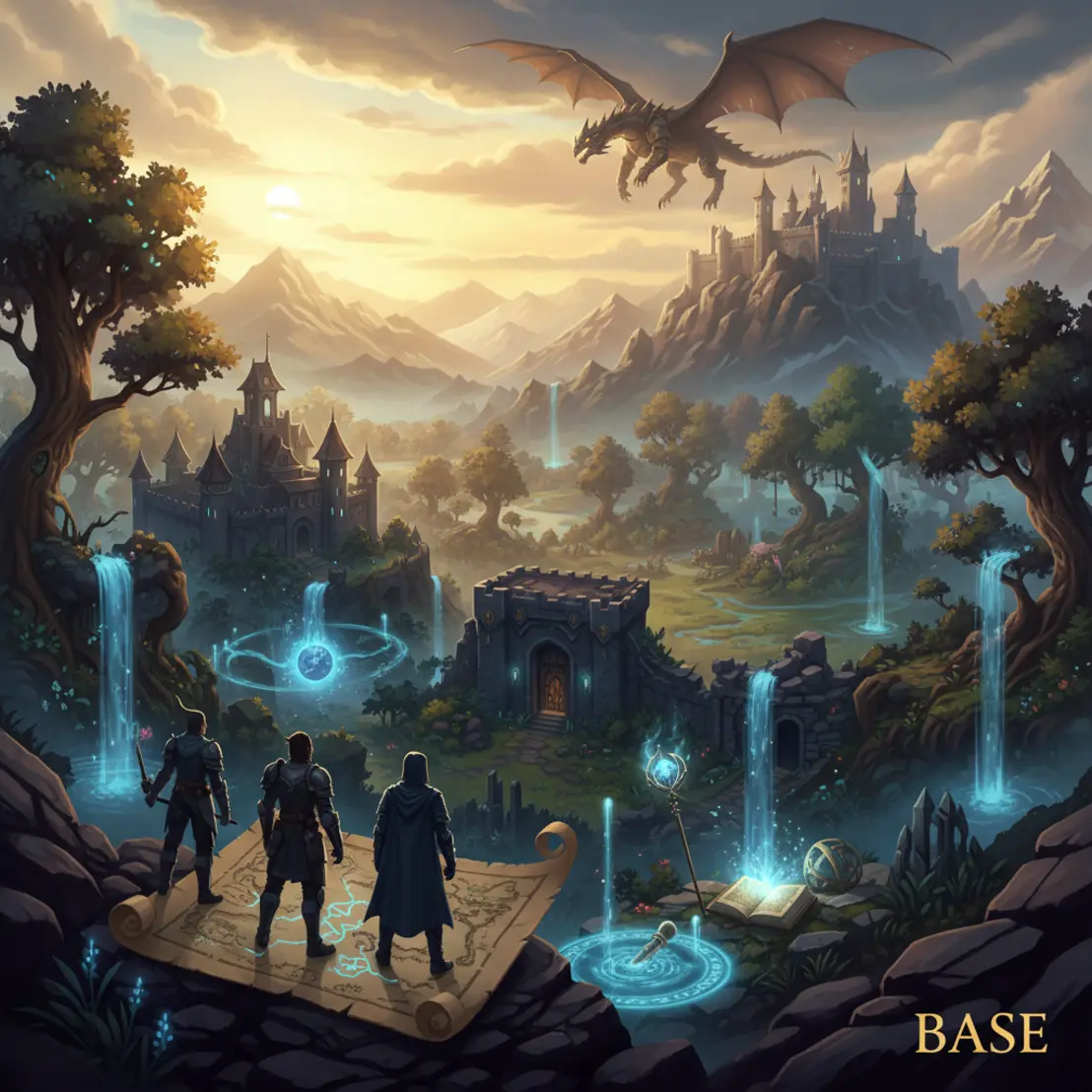 Base fantasy/RPG computer game scene